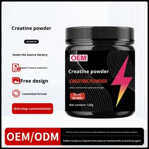 Pil Creatine 99,9% Suplemen Nutrisi Kebugaran Latihan Olahraga Dewasa Daya Tahan Monohidrat 120g Meningkatkan Kepadatan Tulang Energi - Product Image 2