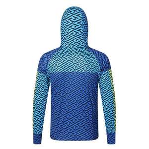 Hoodie à manches longues unisexe, design personnalisé, protection UV, séchage rapide, pour la pêche, la randonnée ensoleillée, la pêche à la ligne et les sports de plein air. - Product Image 3