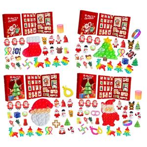 Calendario de Adviento Sorpresa de Navidad con Juguetes Sensoriales Antiestrés para Niños, Serie de Juguetes Sensoriales de PVC con Empaque Personalizado, Caja Ciega de Juguetes - Product Image 1