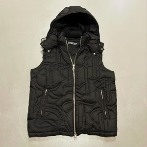 Gilet matelassé de haute qualité à double fermeture éclair, design sans manches personnalisé, coupe et couture tendance, gilet matelassé pour homme - Product Image 1