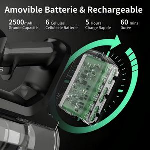 P7ดูดฝุ่นแนวตั้งระดับไฮเอนด์ฐานชาร์จเครื่องดูดฝุ่นแบบไฟฟ้ารีไซเคิลได้ใช้ในครัวเรือนเชิงพาณิชย์ขายส่ง - Product Image 4