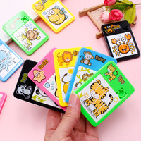 Jeu éducatif classique Montessori coloré, puzzle en bois avec grille de mots coulante miniature en plastique, 12 pièces, jouets pour enfants