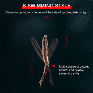 Stock de leurres <span class=keywords><strong>Banshee</strong></span> Offre Spéciale Multi 4 Segments articulés appât de natation brillant yeux 3D natation fluide glissement ABS leurre de pêche <span class=keywords><strong>en</strong></span> plastique - Product Image 5