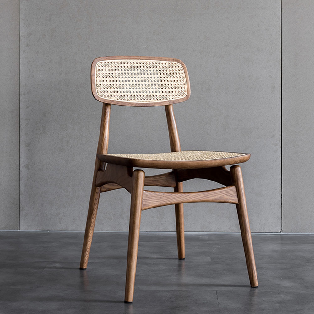 wholesale High Back Wood Luxury Nordic Chair Home Furniture Rattan Wicker Chairs Wooden Dining Chairs