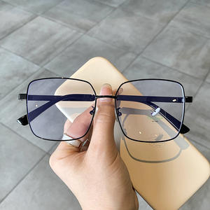 Qianai – montures de lunettes carrées Me6-0852, monture complète, verres Pc anti-lumière bleue, unisexe, Style coréen, tendance, grande taille - Product Image 3