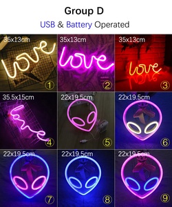 LED音符ネオンライト カスタム壁掛けネオンサインライト USB/電池式 誕生日ギフト ウォールアート LEDネオンナイトライト - Product Image 5