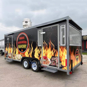 Remorque de nourriture mobile pour barbecue entièrement équipée avec porche, remorque de camion de nourriture pour barbecue à vendre, remorque de nourriture approuvée par le DOT des États-Unis - Product Image 2