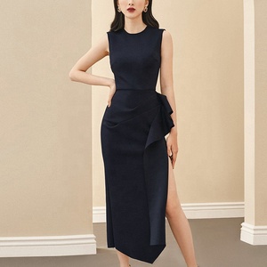 De moda nueva llegada sin mangas Bodycon damas Vestidos Mujer baile <span class=keywords><strong>vestido</strong></span> de fiesta cóctel - Product Image 4