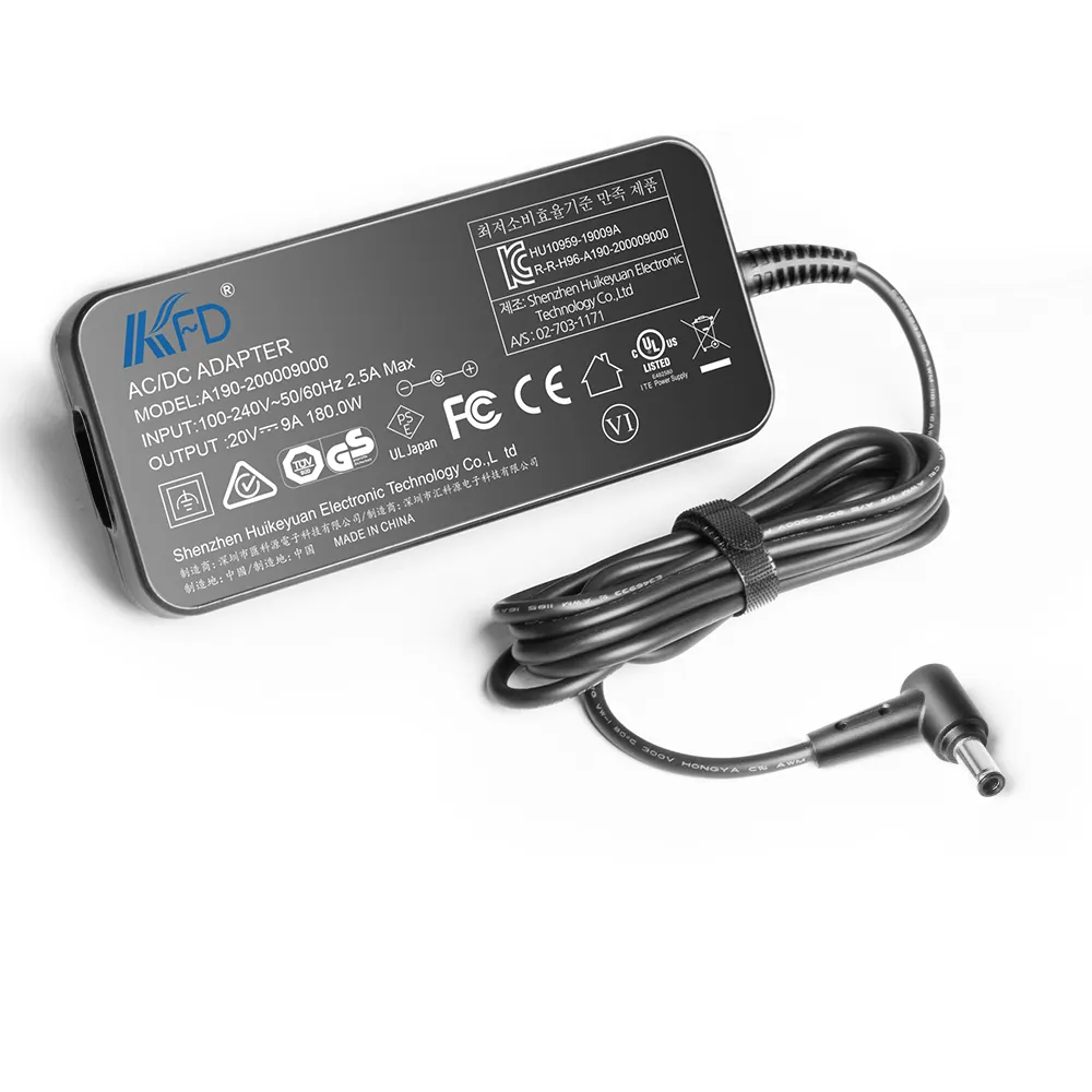 19V9.5A 19.5V7.7A slim 180W AC DC Laptop Power adapter for Asus for MSI for Gigabyte gaming laptop charger 5.5*2.5mm N X P Chip