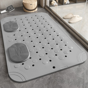 Tapis de bain antidérapant pour baignoire avec ventouses et trous de drainage - Product Image 3