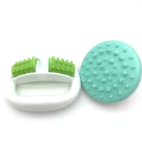 Rouleau de massage anti-cellulite manuel en plastique pour douleurs musculaires au cou, au bras et aux jambes