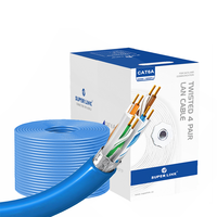 Cable Cat6a F/UTP blindado con Mylar de aluminio de 8 conductores, certificado CE/ISO/RoHS, con revestimiento LSZH ignífugo, ancho de banda de 550MHz y 10Gbps.