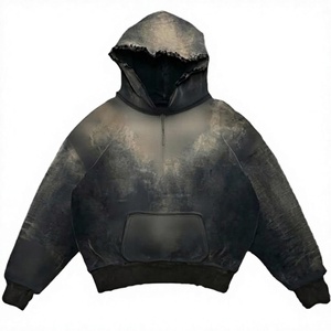 Sudadera con Capucha Extra Grande para Hombre, Corte Regular, Tejida, 100% Algodón, Diseño con Bolsillo, Ropa de Invierno - Product Image 4