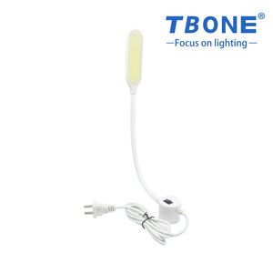 ไฟจักรเย็บผ้าแบบโค้ง รุ่นขยาย แสง LED ป้องกันดวงตา ตัวโคมโลหะสีขาว ใช้ไฟ AC - Product Image 2