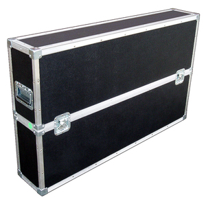 Heavy Duty TV Transport Case with Large Wheels and Recessed Handles Waterproof Scratch Resistant Plywood Box for Monitor Display - Product Image 2