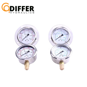 공장 가격 스테인리스 액체 물 채워진 고압 계기 미터 10Bar - Product Image 6