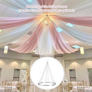 Décoration et fournitures de <span class=keywords><strong>mariage</strong></span> : <span class=keywords><strong>Kit</strong></span> de quincaillerie pour rideaux de <span class=keywords><strong>plafond</strong></span> de <span class=keywords><strong>mariage</strong></span> 30/60 cm, anneaux de suspension, support d'anneaux, <span class=keywords><strong>kit</strong></span> de draperie suspendue - Product Image 4