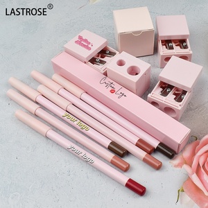 24 màu hồng môi lót không thấm nước lâu dài hai lỗ làm sắc nét bút chì nhãn hiệu riêng mờ công cụ mỹ phẩm sắc nét môi lót - Product Image 6