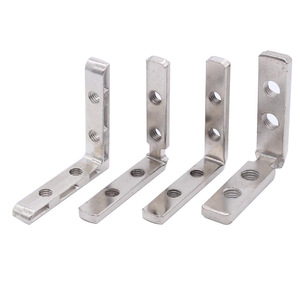 L-Shaped Connector Carbon Steel Zinc Alloy Nickel Plated Water Resistant For Door Window Frames - Product Image 4