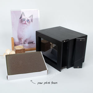 Urne en bois pour animaux de compagnie crémation cendres souvenir <span class=keywords><strong>chien</strong></span> chat animal urne en bois urne pour animaux de compagnie avec mousse <span class=keywords><strong>argile</strong></span> pour <span class=keywords><strong>empreinte</strong></span> fournisseur funéraire pour animaux de compagnie - Product Image 2