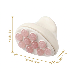 Massaggiatore Viso in Pietra Naturale al 100% Ametista Viola, Rullo in Giada Naturale a Forma di Ferro per Infusione di Essenze e Strumento di Bellezza per la Cura della Pelle - Product Image 6