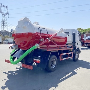 Camion d'aspiration des eaux usées DFAC 6000L 4X2, camion-citerne à vide pour l'aspiration des eaux septiques et des excréments, à vendre - Product Image 3