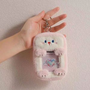 Fabric Animals Fluffy Photocard <b>Holder</b> Keychain Doll Plush Fabric <b>Card</b> <b>Holder</b> - Product Image 6