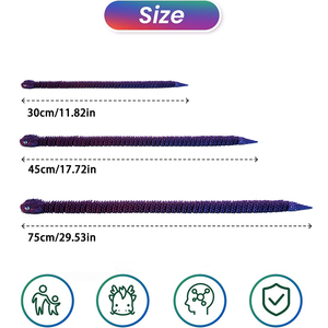 Juguetes de Serpiente Impresos en 3D, Animales Flexibles Impresos en 3D para Huevos de Pascua, Rellenos para Cestas de Pascua, Artículos Esenciales - Product Image 6