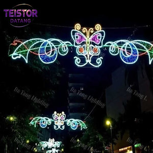 Guirlandes LED commerciales IP65 pour l'éclairage de rue, motif étoile, pour la décoration de Noël des allées et des rues piétonnes - Product Image 6
