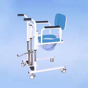 Chaise de transfert patiente de ménage réglable portative chaise de transfert de fauteuil roulant de soins de santé de <span class=keywords><strong>chariot</strong></span> - Product Image 3
