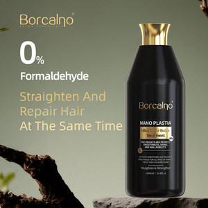 บอร์คาลโน ผลิตภัณฑ์บำรุงผมเคราตินบราซิลเลียน นาโน ซาลอน โปรเฟสชั่นแนล สูตรยืดผมตรง ลดการชี้ฟู นาโนพลาสติก้า 1000 มล. - Product Image 1