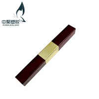 Contenant cosmétique vide en plastique carré personnalisé, tubes de luxe rouge et or, pour correcteur, eye-liner, gloss à lèvres 2 en 1