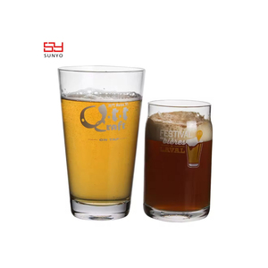 Verres à bière Sunyo faits à la main en verre cristallin sans plomb, style campagnard, avec logo <span class=keywords><strong>personnalisé</strong></span> - Product Image 3