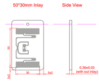 Étiquette adhésive imprimable UHF 860~960 MHz, 53*33 mm, étiquette RFID UHF U8 pour la gestion logistique d'entrepôt