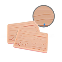 Kit d'instruments de suture chirurgicale pour étudiants en médecine, modèle de peau pour la pratique de plusieurs plaies, porte-aiguille, ensemble de formation chirurgicale