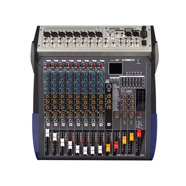 8/16 Channel Metal Professional Audio Mixer Stage Performance 99DSP Fugue Acoustics Technology EDX8