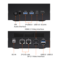 Mini PC para Juegos con Windows 11 y Linux, Mini PC AMD AI9 HX370/HX470, 32G/64G DDR5, 1TB/2TB SSD, HDMI, LAN 2.5G, DP
