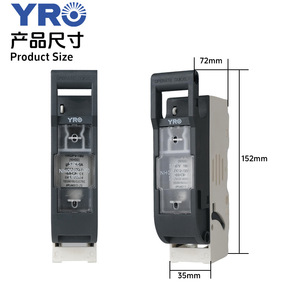 Yro Ceramic 160A Low Voltage Dc <b>Fuse</b> Base Insertion Type For Photovoltaic System Yropv 160b - Product Image 2