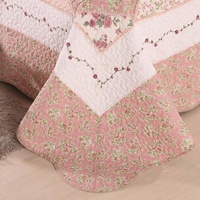 Couverture en coton pur faite à la main, couette vintage en coton lavable en machine pour la chambre à coucher