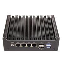 Mini PC Industrial Topton, Router Firewall Sin Ventilador, Intel N100 Pentium N6005, 4 LANs I226-V 2.5G, DDR4, COM, USB-C, PfSense