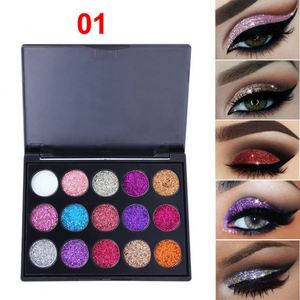 Paleta de Sombras de Ojos con Brillo de 15 Colores Altamente Pigmentadas, Maquillaje Líquido en Polvo de Marca Privada, Cosméticos Más Vendidos - Product Image 3