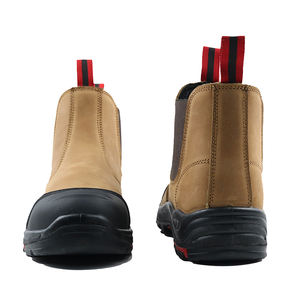 Newstyle cuero genuino Chelsea trabajo Casual deportes corte alto Mujer ingeniería caras botas de seguridad de trabajo para hombres - Product Image 5