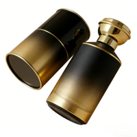 Vente en gros de flacons de parfum de luxe avec logo personnalisé, emballage en boîte en papier, couvercle magnétique, flacon pulvérisateur en verre, coffret cadeau de parfum