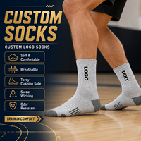 Chaussettes de sport personnalisées avec logo, respirantes, tricotées, mi-mollet, pour hommes, idéales pour la course et le basketball