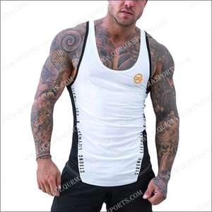 Tapa del tanque de gimnasio de entrenamiento tanque Top Fitness Tank top gimnasio Chaleco de capacitación - Product Image 2