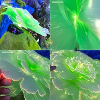 MOMOVALLEY Lampe à fleur de lotus en fibre optique illuminée 12V 4W à changement de couleur pour la décoration paysagère de jardin, Fournisseur OEM