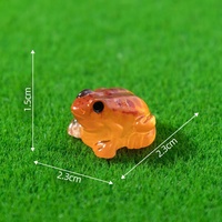 Mini grenouille en résine lumineuse, réaliste, peinte à la main, motif dessin animé, pour micro-paysage, terrarium, aquarium, jardin, bonsaï, poissons