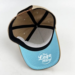 Design Your Own Waterproof Sporty Baseball Cap Two-Color 5-Panel Hat with <b>Embroidery</b> Unisex Plain A-<b>Frame</b> Style - Product Image 1