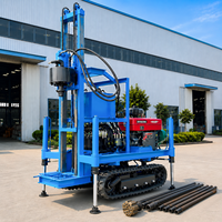 Foreuse hydraulique portative sur chenilles personnalisable 35 CV, profondeur de forage 660 pieds, plateforme de forage profond pour puits d'eau