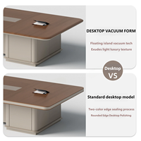 Nouvelle Table de Conférence Longue Style Blister, Moderne et Minimaliste, Grande Table de Réunion Rectangulaire pour Bureau
